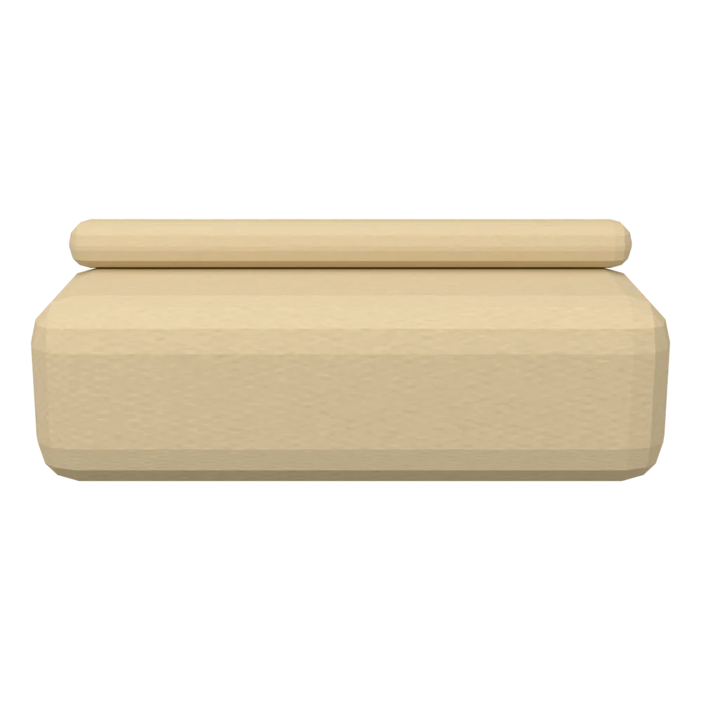 Pocatello 2-Sitzer-Sofa aus Bouclé in Weiß mit niedriger Lehne, 3D-Ansicht