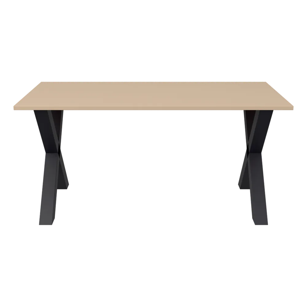 Tablo Esstisch aus Eiche mit Stahlgestell, FSC®-zertifiziert, 3D-Ansicht
