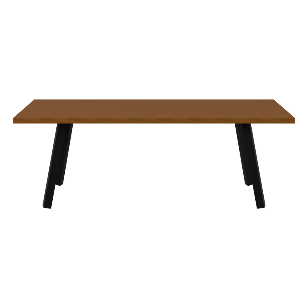 Tablo Gartentisch aus Ayousholz mit Metallbeinen, FSC®-zertifiziert, 3D-Ansicht
