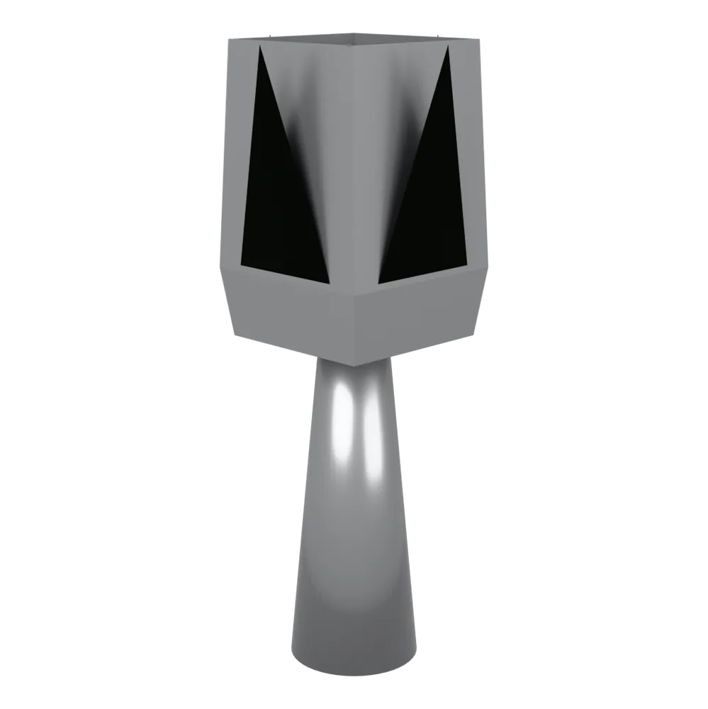 Rea Tischlampe aus Metall, 3D-Ansicht