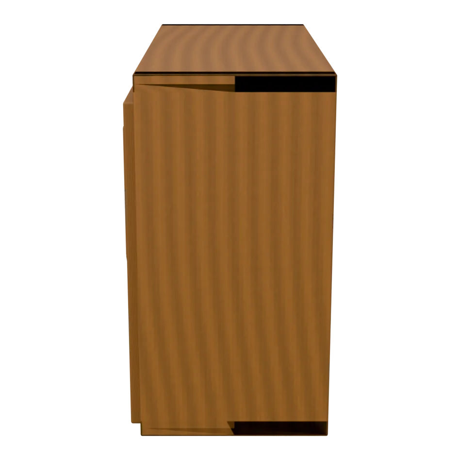 Herringbone Schuhschrank mit Eichenfurnier, FSC®-zertifiziert – Größe: 22 × 50 × H 40 cm, 3D-Ansicht