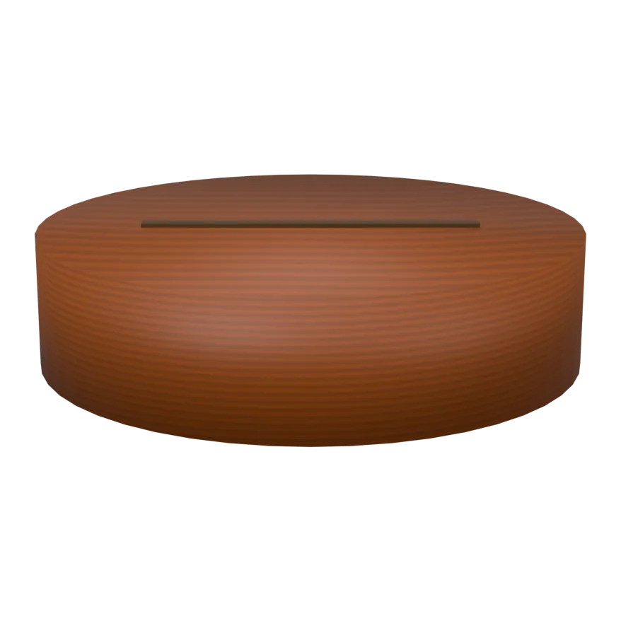 The Teak Root Card Holder Kartenhalter aus Teakwurzelholz, 3D-Ansicht