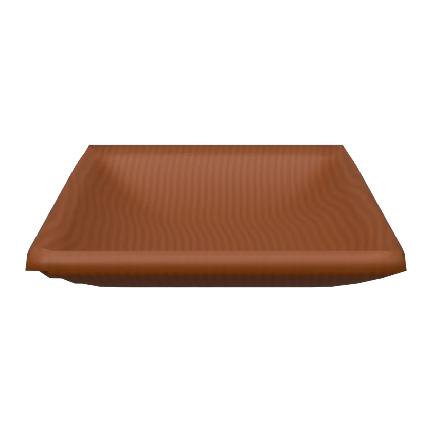 The Teak Root Side Dish Serviergeschirr aus Teakwurzelholz, 3D-Ansicht