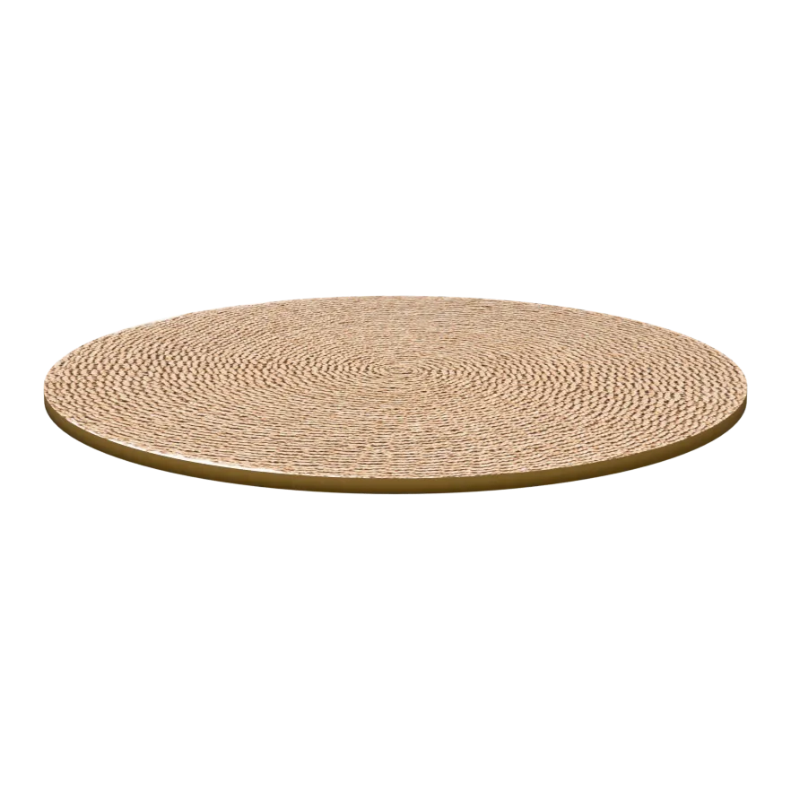 The Sizali Carpet runder Sisalteppich – Größe: Ø 100 cm · Farbe: Natur, 3D-Ansicht