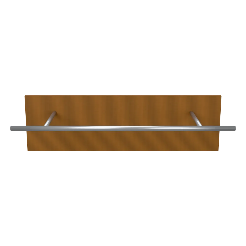 Wandgarderobe 85 cm Eiche Dekor, 3D-Ansicht