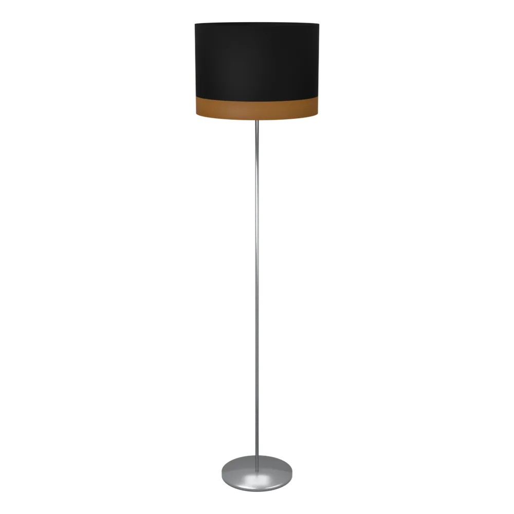Stehlampe rund schwarz Ø 38 cm, 3D-Ansicht
