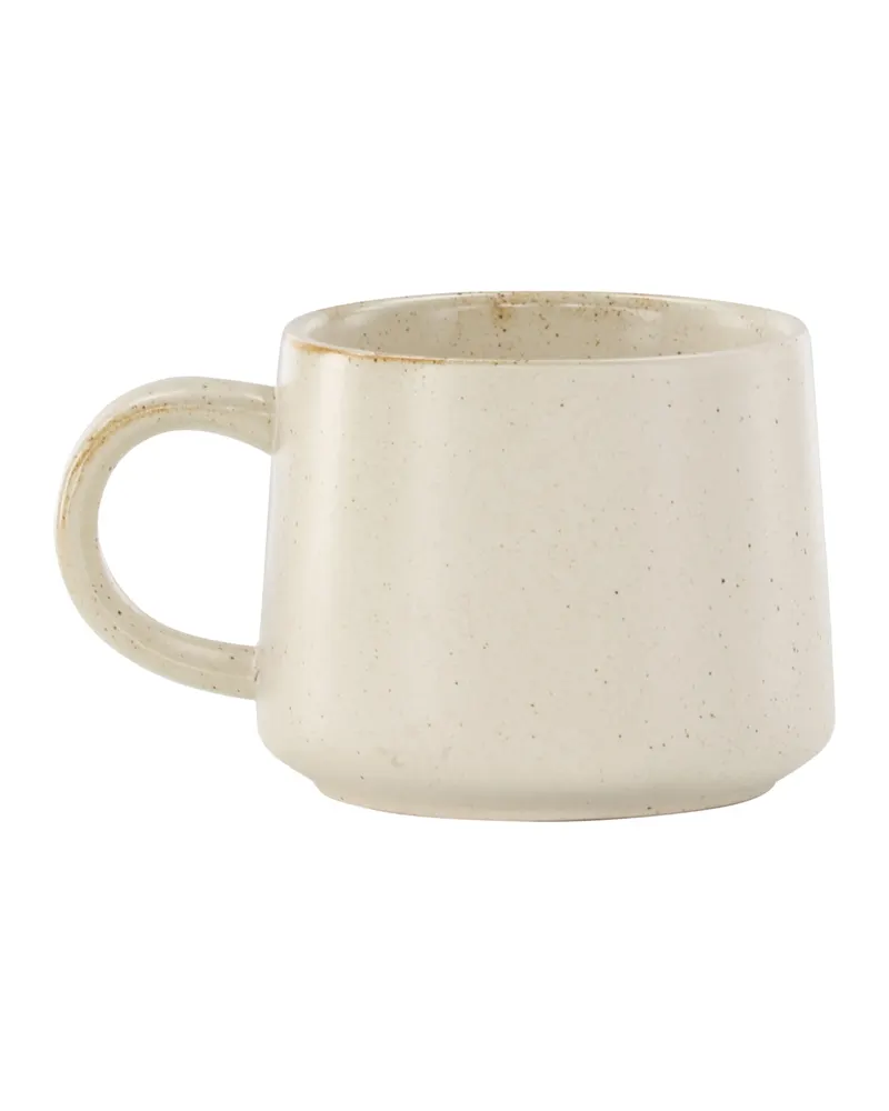 Active Teetassen im 2er-Set, beige mit schwarzen Punkten