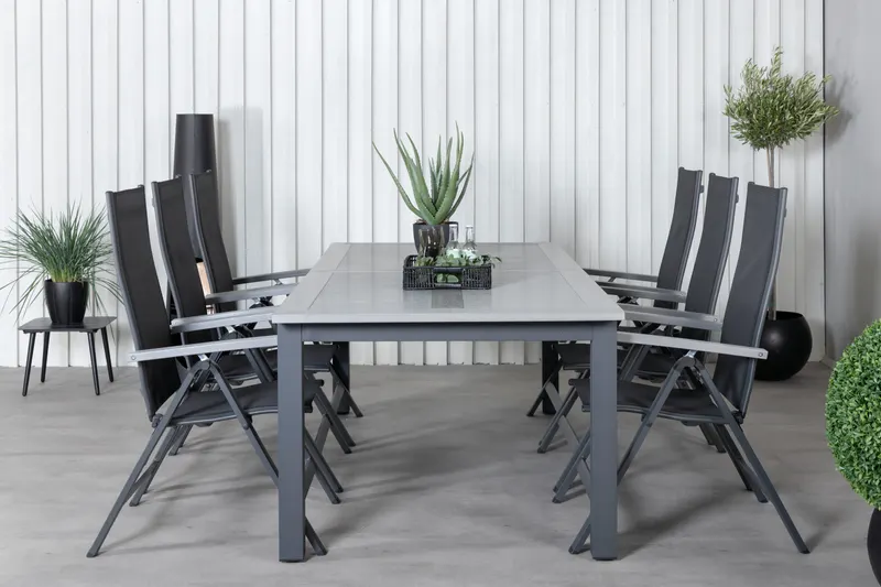 Albany & Albany Gartenmöbel-Set mit 6 Stühlen, im Wohnraum, Ansicht 1