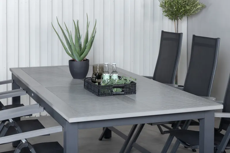 Albany & Albany Gartenmöbel-Set mit 6 Stühlen, im Wohnraum, Ansicht 4