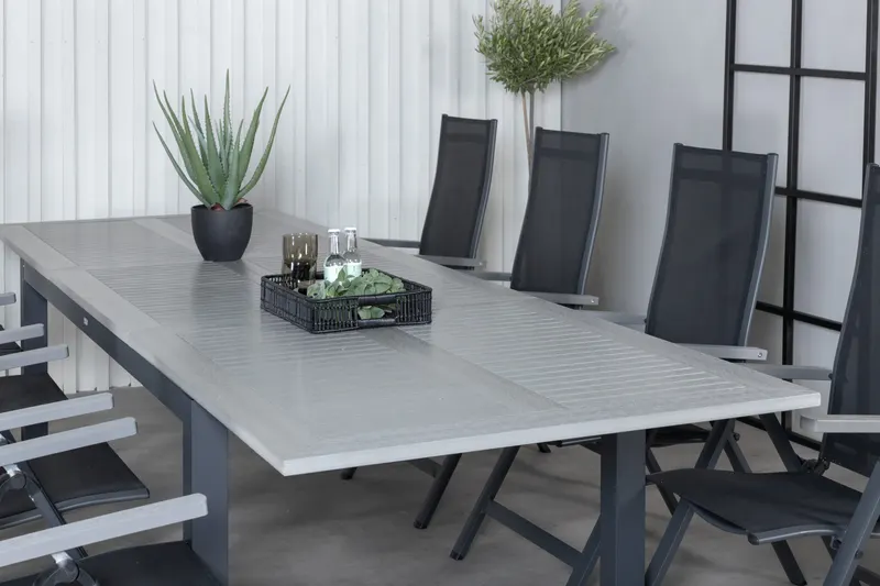 Albany & Albany Gartenmöbel-Set mit 8 Stühlen, im Wohnraum, Ansicht 4