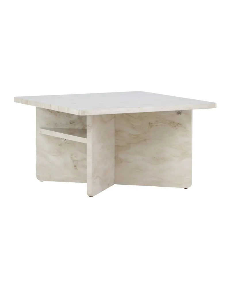 Ålesund eckiger Couchtisch in Marmoroptik in 75 × 75 cm, Ansicht 10