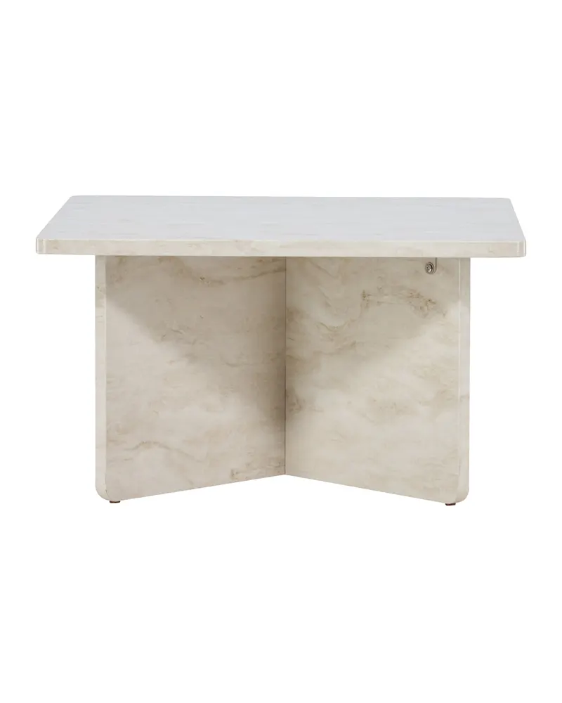 Ålesund eckiger Couchtisch in Marmoroptik in 75 × 75 cm, Ansicht 11