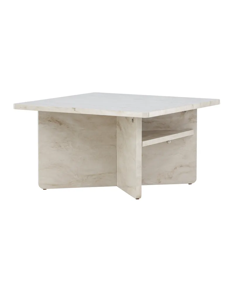 Ålesund eckiger Couchtisch in Marmoroptik in 75 × 75 cm, Ansicht 6
