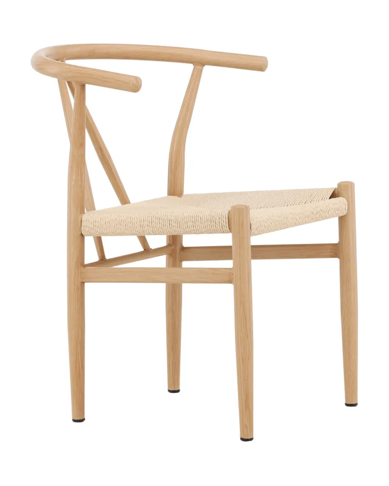 Alfons Esszimmerstuhl mit Stahlgestell in Beige, Gestell Natur, Ansicht 3