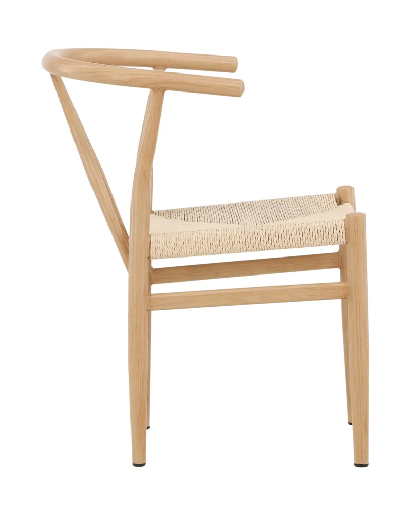 Alfons Esszimmerstuhl mit Stahlgestell in Beige, Gestell Natur, Ansicht 4