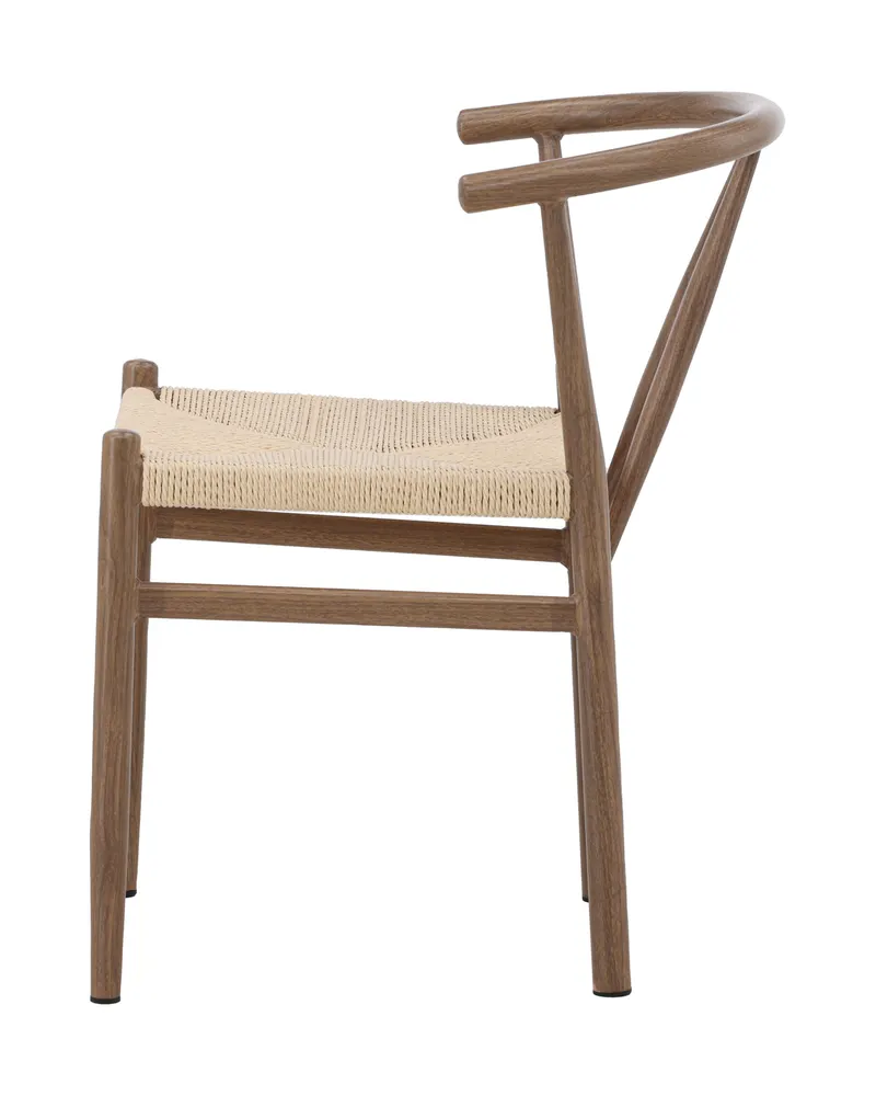 Alfons Esszimmerstuhl mit Stahlgestell in Beige, Gestell Braun, Ansicht 7