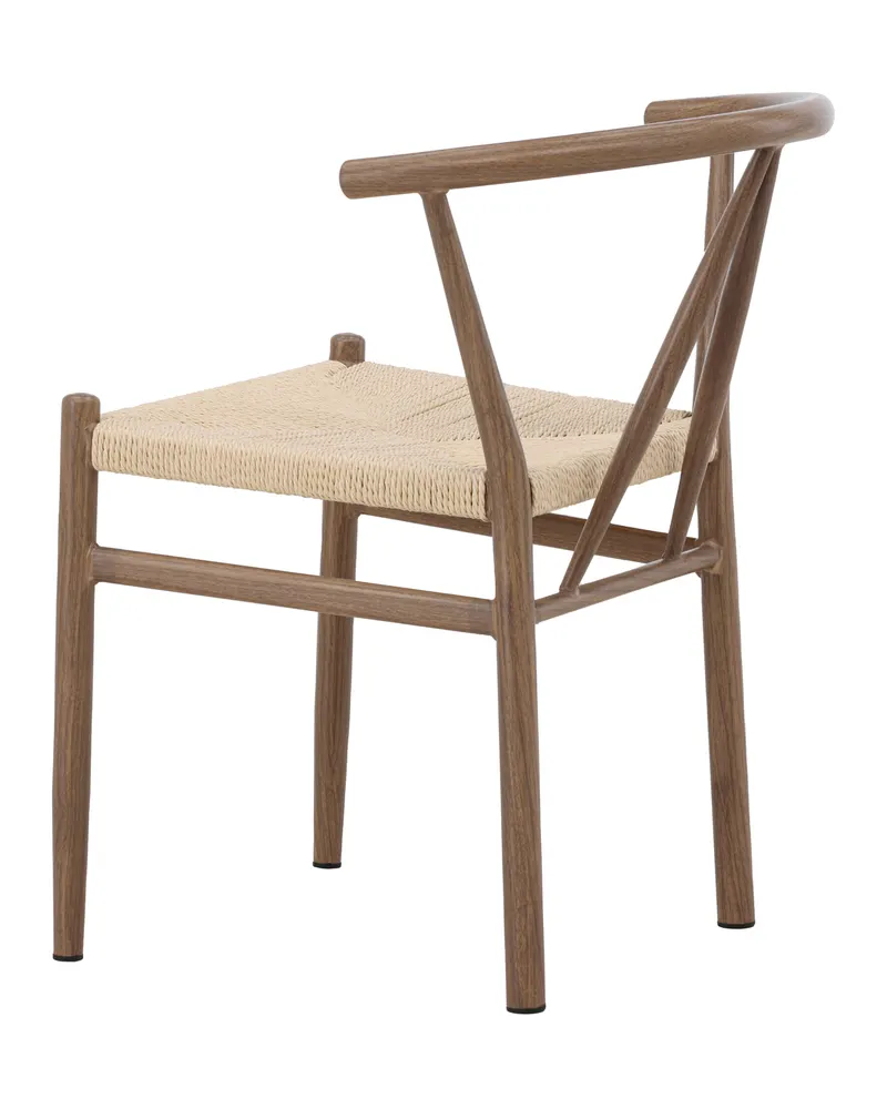 Alfons Esszimmerstuhl mit Stahlgestell in Beige, Gestell Braun, Ansicht 8