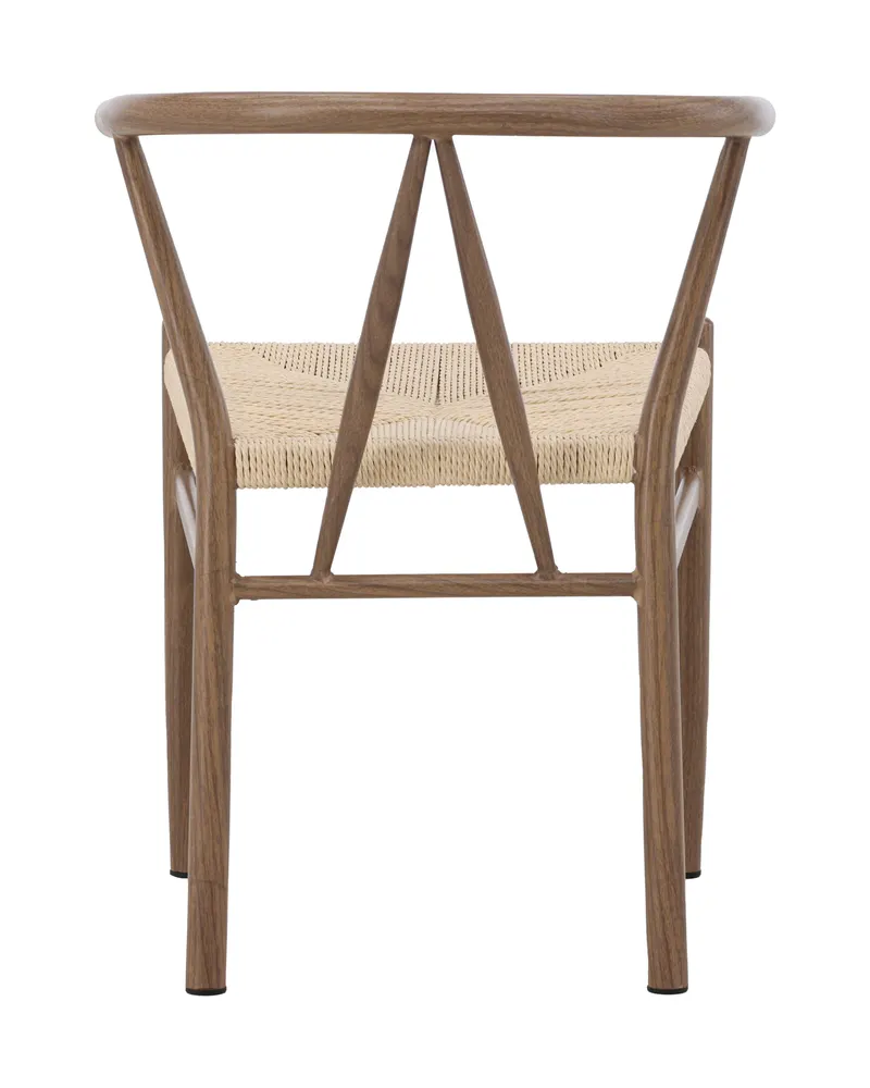 Alfons Esszimmerstuhl mit Stahlgestell in Beige, Gestell Braun, Ansicht 9