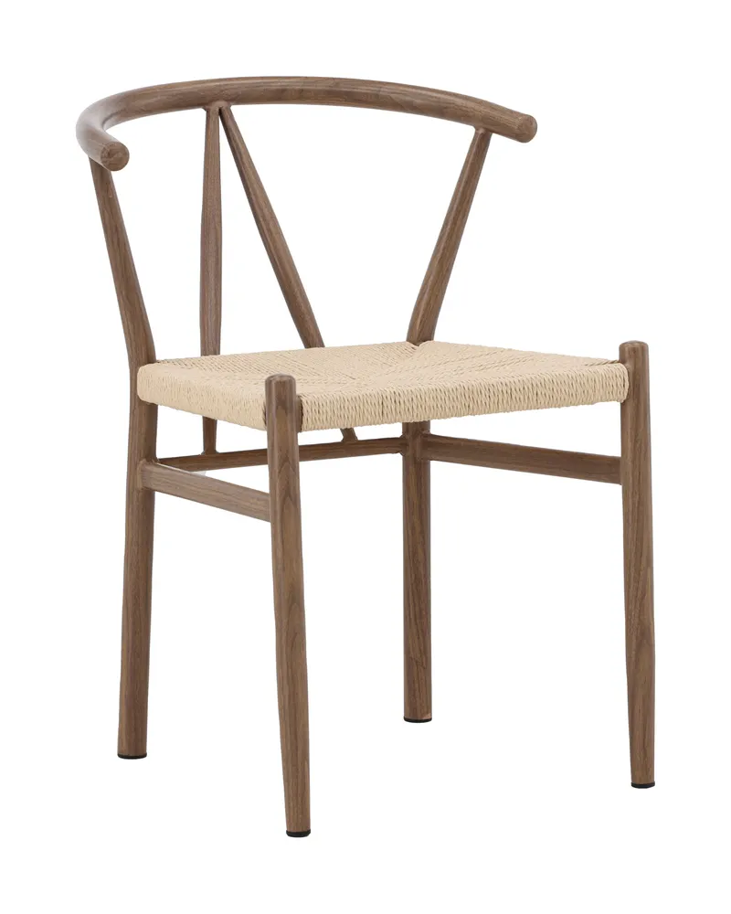 Alfons Esszimmerstuhl mit Stahlgestell in Beige, Gestell Braun, Ansicht 12