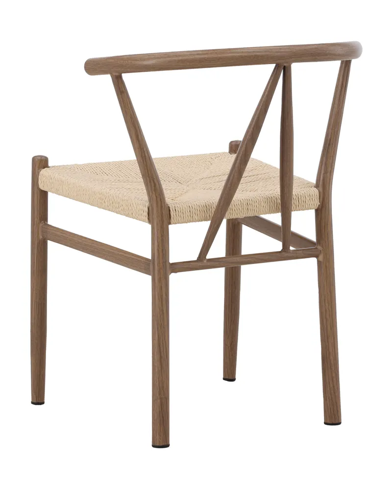 Alfons Esszimmerstuhl mit Stahlgestell in Beige, Gestell Braun, Ansicht 5