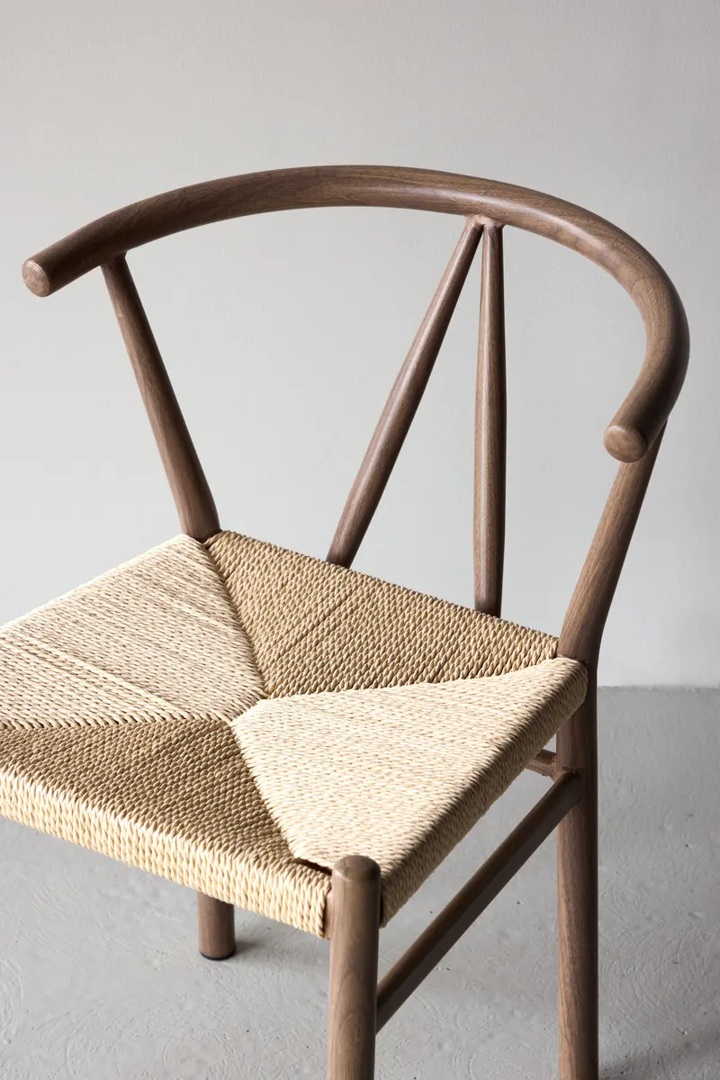 Alfons Esszimmerstuhl mit Stahlgestell in Beige, Gestell Braun, im Wohnraum, Ansicht 3