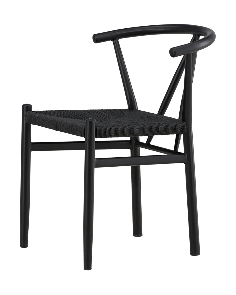 Alfons Esszimmerstuhl mit Stahlgestell in Schwarz, Ansicht 8