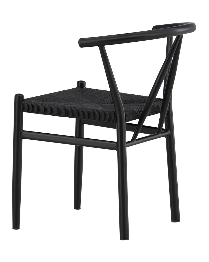 Alfons Esszimmerstuhl mit Stahlgestell in Schwarz, Ansicht 10