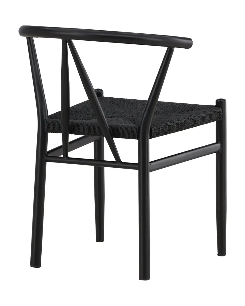 Alfons Esszimmerstuhl mit Stahlgestell in Schwarz, Ansicht 11