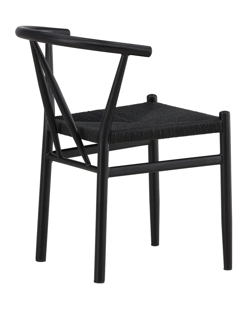 Alfons Esszimmerstuhl mit Stahlgestell in Schwarz, Ansicht 12