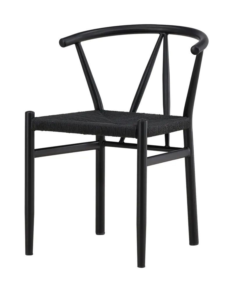 Alfons Esszimmerstuhl mit Stahlgestell in Schwarz, Ansicht 5