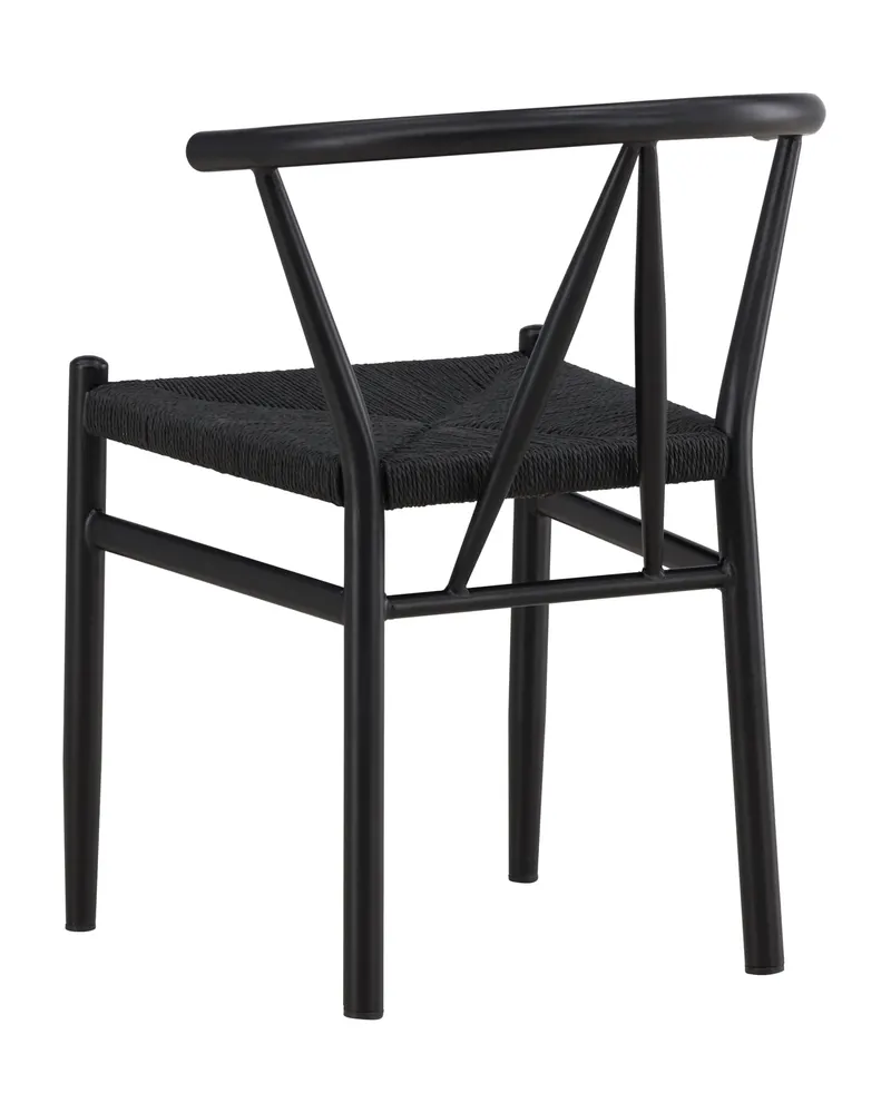 Alfons Esszimmerstuhl mit Stahlgestell in Schwarz, Ansicht 6