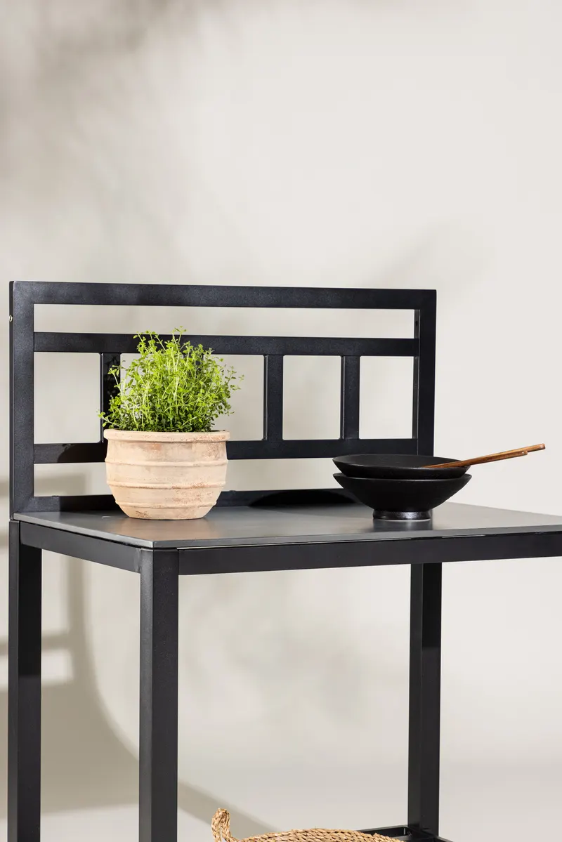 Alicante Outdoor-Küchenmodul mit Steinplatte, im Wohnraum, Ansicht 4