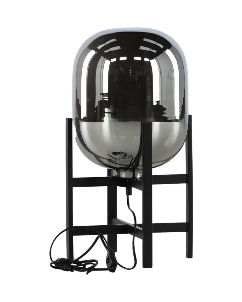Altair Tischlampe mit Spiegeleffekt-Schirm auf Stahlgestell, Ansicht 11