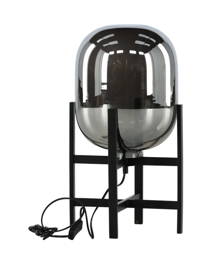 Altair Tischlampe mit Spiegeleffekt-Schirm auf Stahlgestell, Ansicht 12