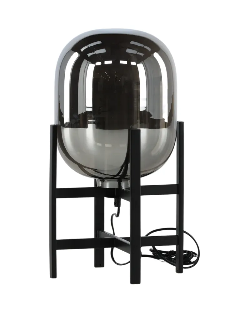 Altair Tischlampe mit Spiegeleffekt-Schirm auf Stahlgestell, Ansicht 5