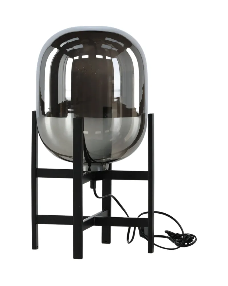 Altair Tischlampe mit Spiegeleffekt-Schirm auf Stahlgestell, Ansicht 6