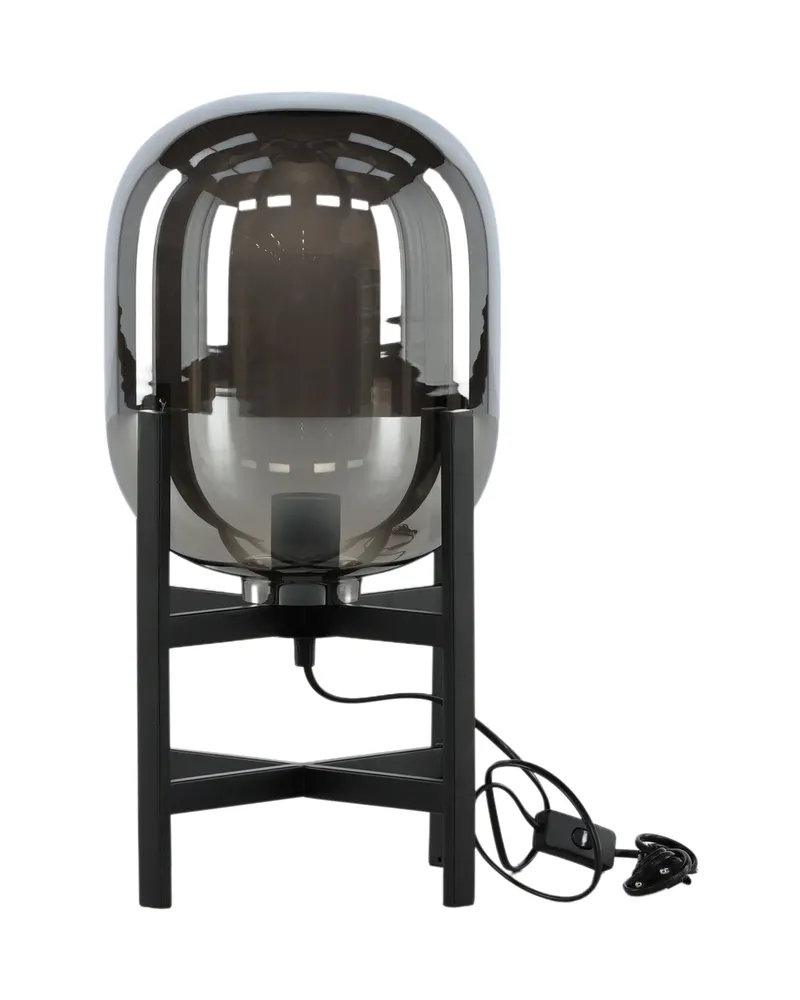 Altair Tischlampe mit Spiegeleffekt-Schirm auf Stahlgestell, Ansicht 7