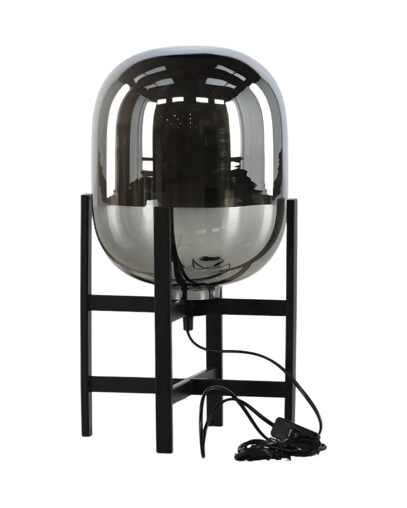 Altair Tischlampe mit Spiegeleffekt-Schirm auf Stahlgestell, Ansicht 9