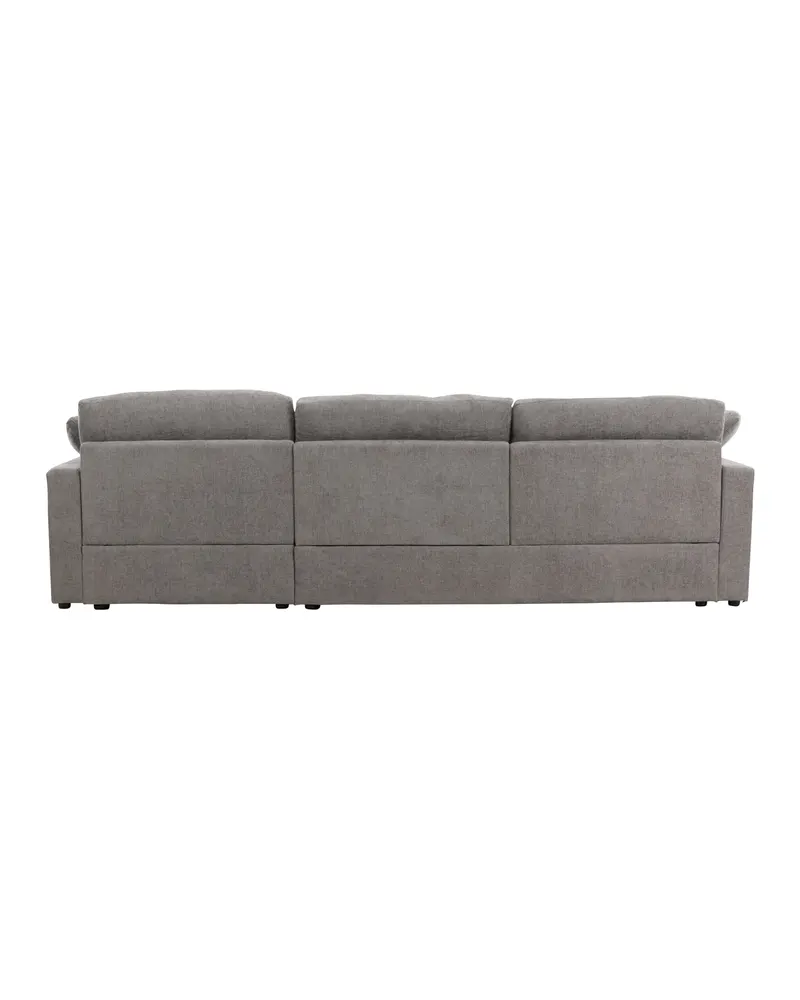 Amalfi Ecksofa mit Recamiere in Dunkelgrau, Ansicht 9
