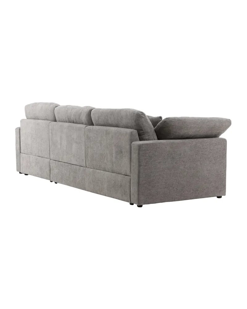 Amalfi Ecksofa mit Recamiere in Dunkelgrau, Ansicht 11