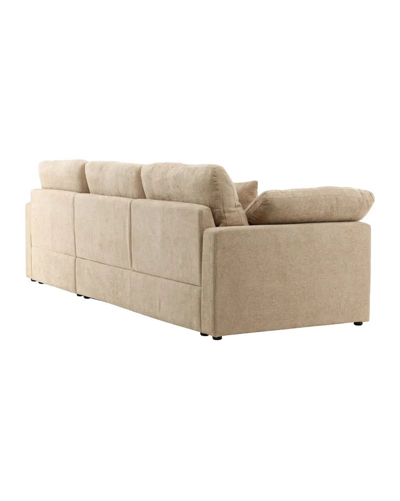 Amalfi Ecksofa mit Recamiere in Sand, Ansicht 9