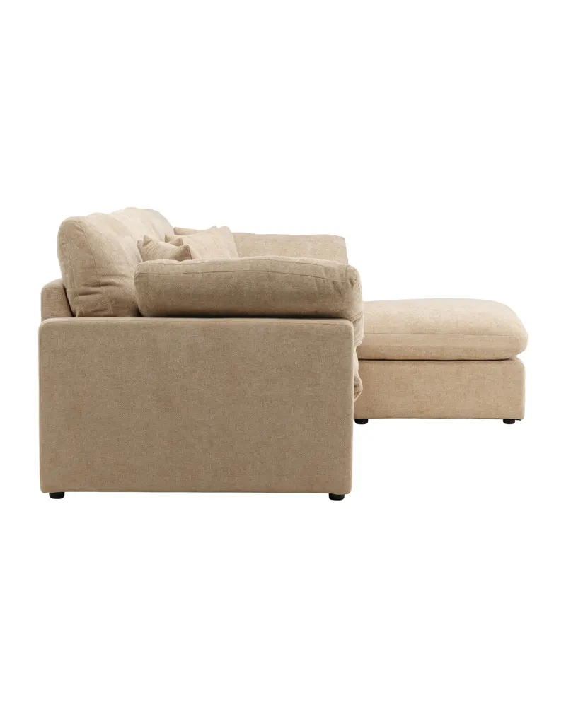 Amalfi Ecksofa mit Recamiere in Sand, Ansicht 10