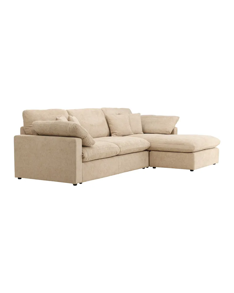 Amalfi Ecksofa mit Recamiere in Sand, Ansicht 11