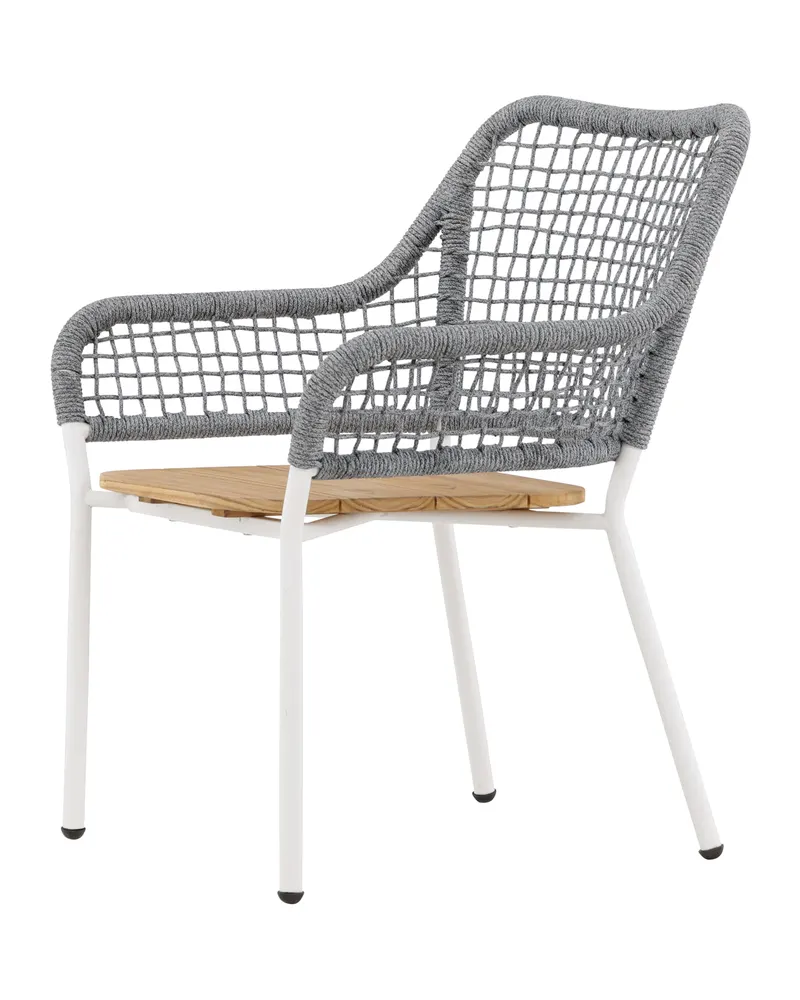 Amora Gartensessel mit Seillehne und Teak-Sitz, Ansicht 8