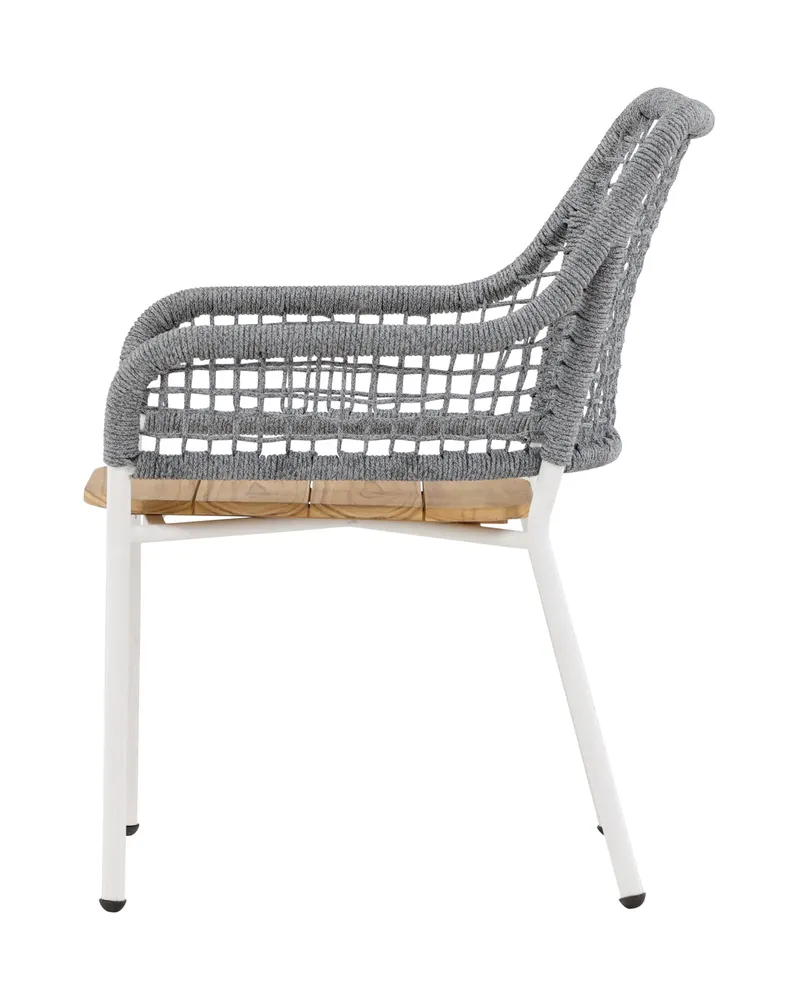 Amora Gartensessel mit Seillehne und Teak-Sitz, Ansicht 9