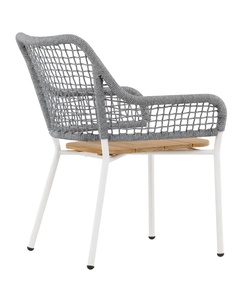 Amora Gartensessel mit Seillehne und Teak-Sitz, Ansicht 12