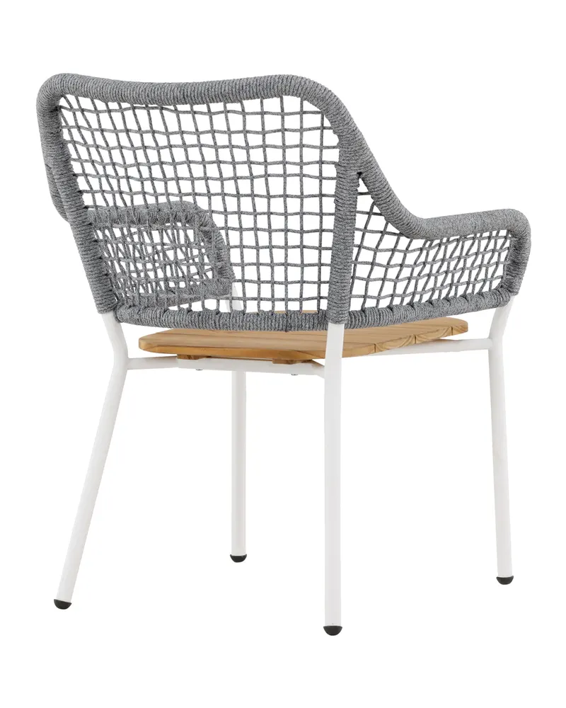 Amora Gartensessel mit Seillehne und Teak-Sitz, Ansicht 6