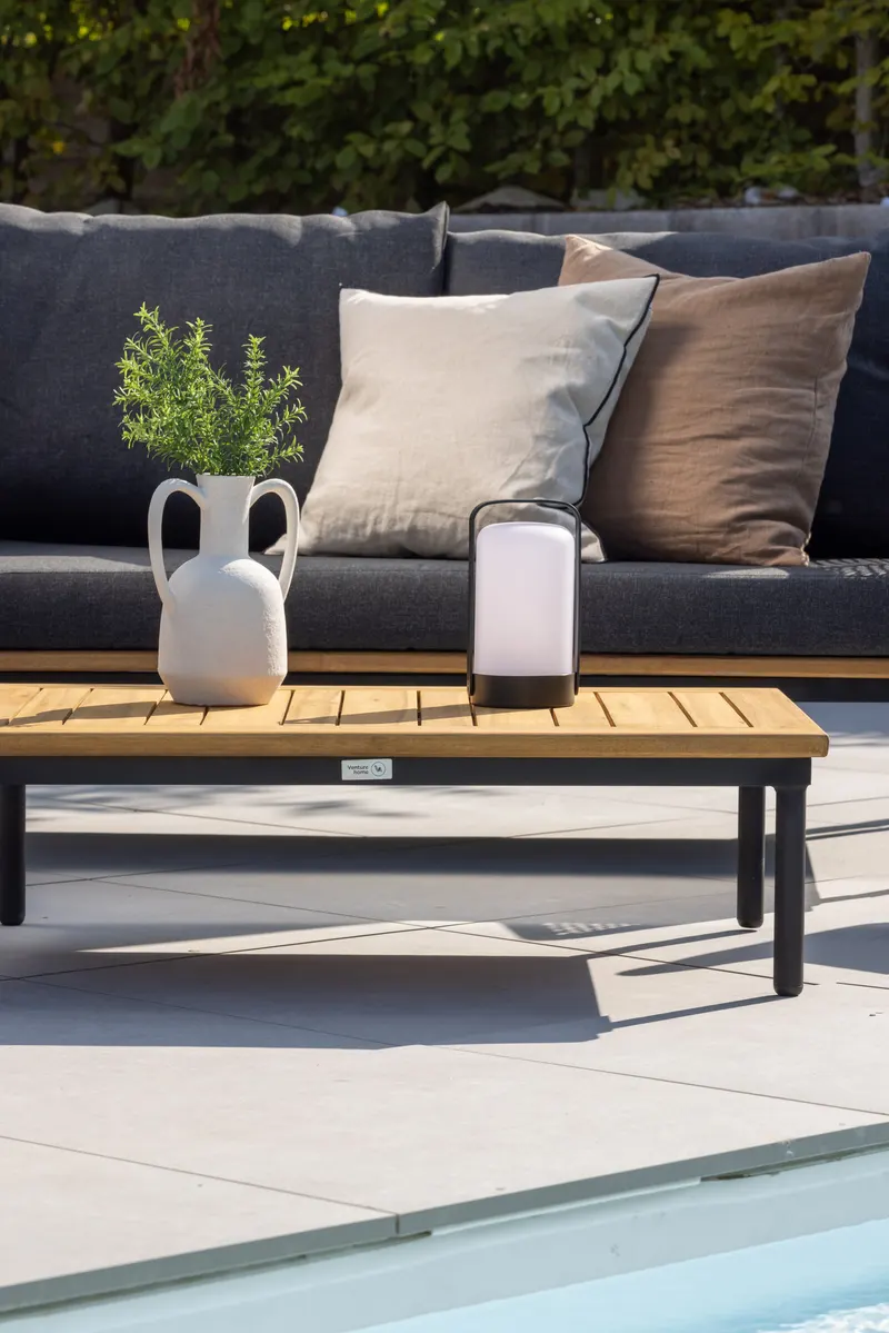 Andorra Gartenlounge mit Sofa, zwei Sesseln und Couchtisch, im Wohnraum, Ansicht 7