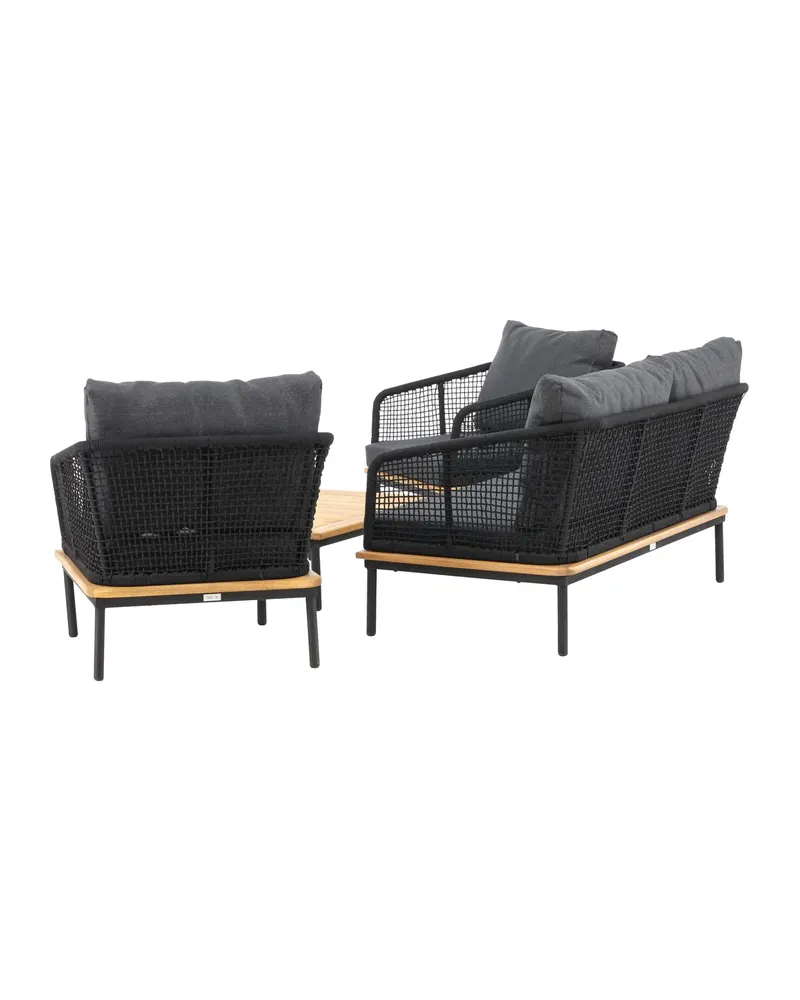 Andorra Gartenlounge mit Sofa, zwei Sesseln und Couchtisch, Ansicht 8