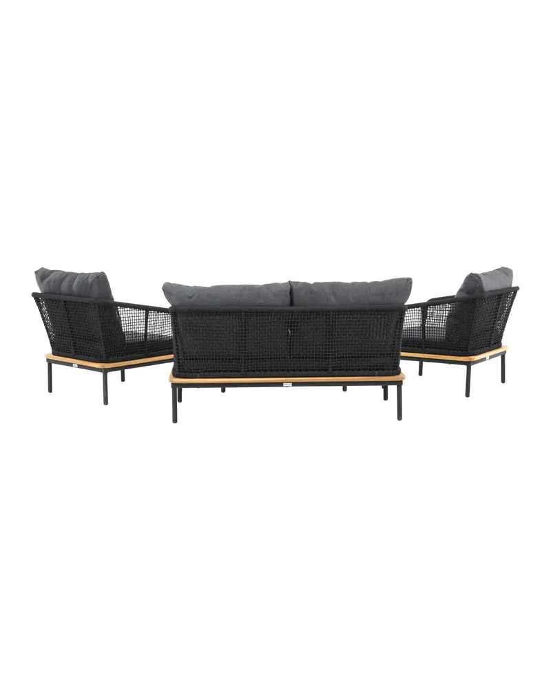 Andorra Gartenlounge mit Sofa, zwei Sesseln und Couchtisch, Ansicht 10